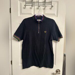 Fred Perry Bradley Wiggins Zip Polo Shirt with Pocket